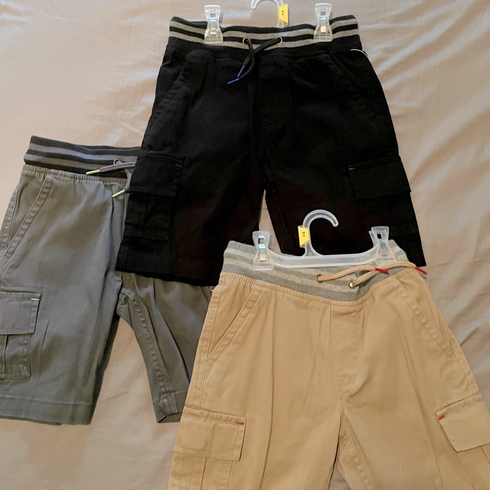 New Wonder Nation Boys Cargo Shorts - bundle of 3